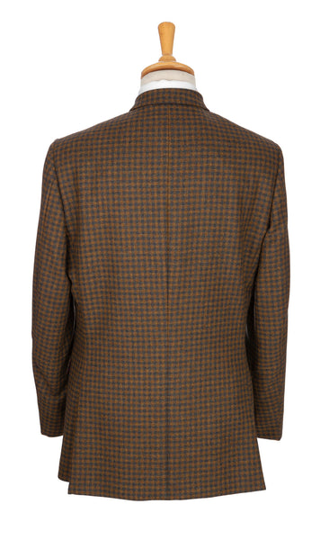 Regent - 'Martyn' - Double Breasted Jacket/Coat - Blue & Brown Check