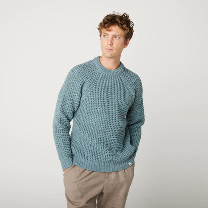 PEREGRINE - Waffle Crew Neck - Seafoam