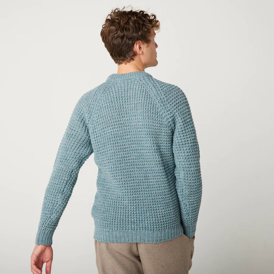 PEREGRINE - Waffle Crew Neck - Seafoam