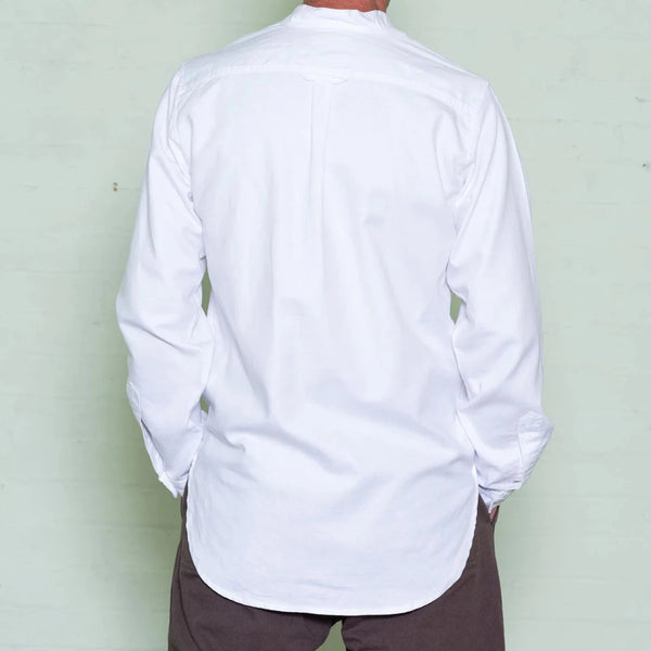 Yarmouth Oilskins - The Admiralty Shirt - Grandad collar - Cotton  - White
