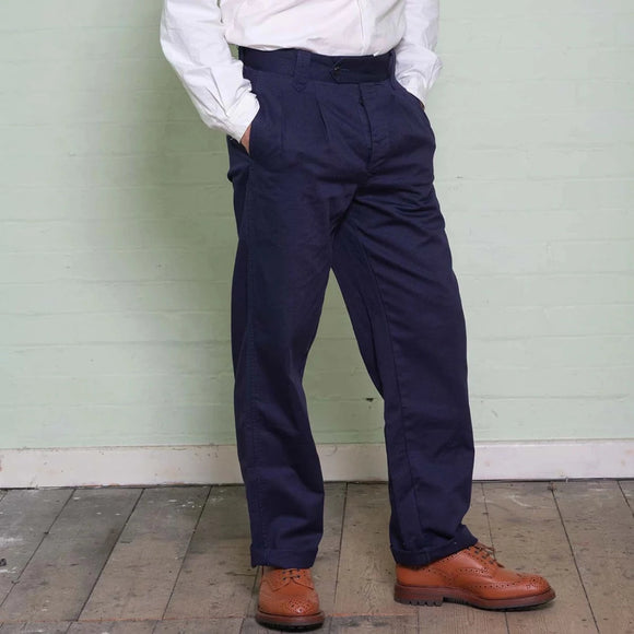 The Workwear Trouser is a perfect amalgamation of all workwear trousers of times past. Yarmouth Oilskins have transformed the workwear trouser from years of adaptations. It is such a timeless workwear garment that has a real heir of authority and stature