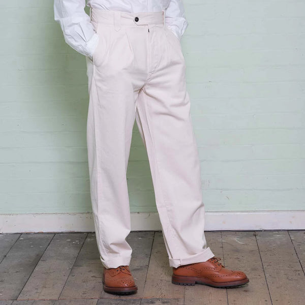 Yarmouth Oilskins - The Work Trouser - Cotton - Natural