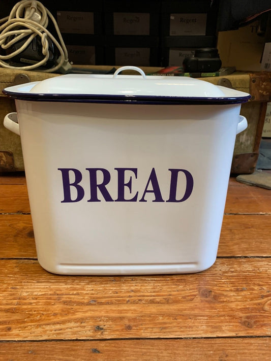 Enamel bread bin 