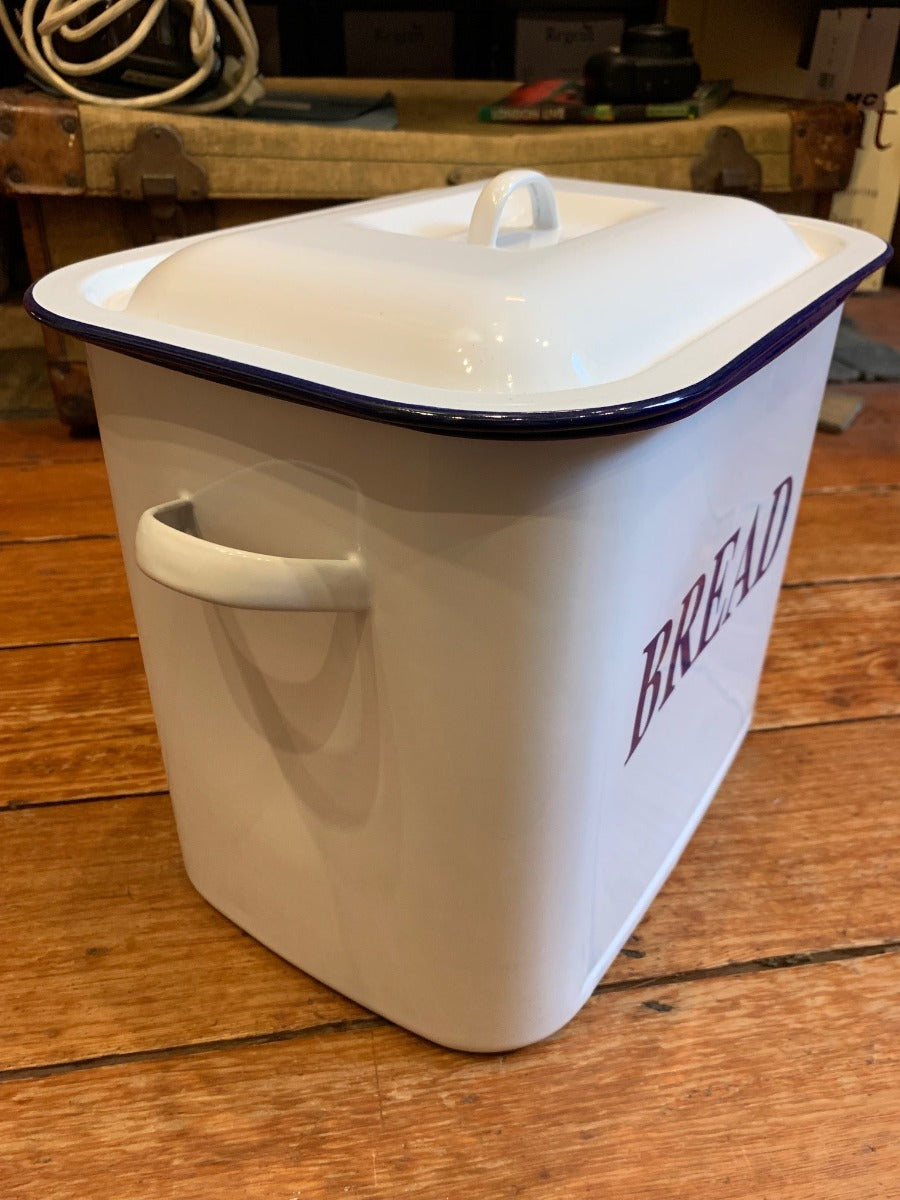 Enamel bread bin 