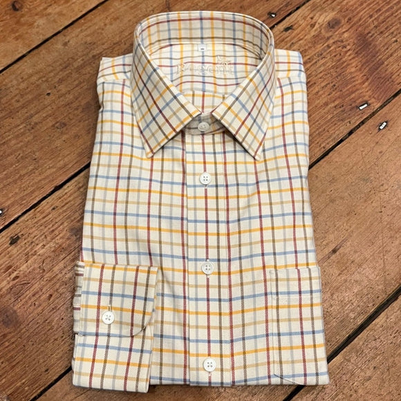 Regent - Tattersall Check Shirt – Yellow