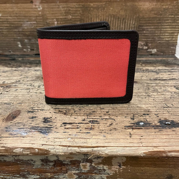 Regent - Billfold Wallet - Canvas & Leather - Orange