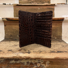 Regent Tall Leather Wallet - Reptile Press Effect