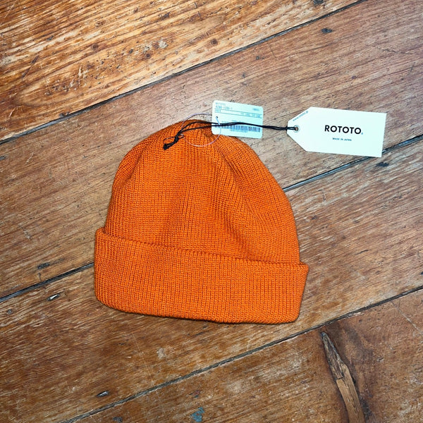 RoToTo - Bulky Watch Cap - Beanie Hat - Orange