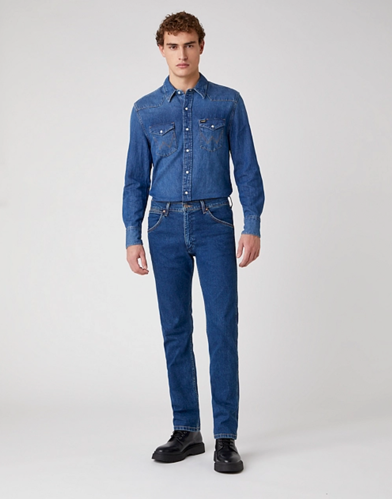 Wrangler - Jeans - Icon 11MWZ Western Slim - '6 Months' Blue