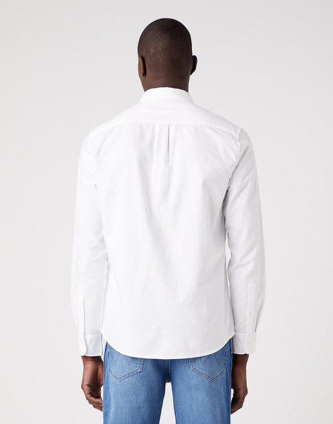 Wrangler - 1 Pocket Button Down Shirt - White