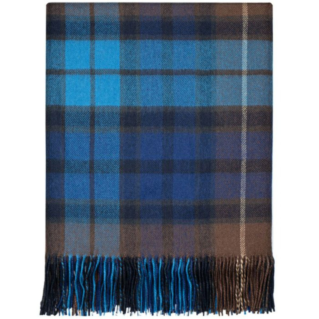 Lochcarron - Tartan Blanket - Lambswool - Border Buchanan Blue