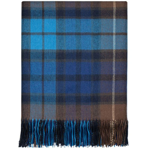 Lochcarron - Tartan Blanket - Lambswool - Border Buchanan Blue