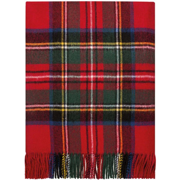 Lochcarron - Tartan Blanket - Lambswool - Border Stewart Royal Modern
