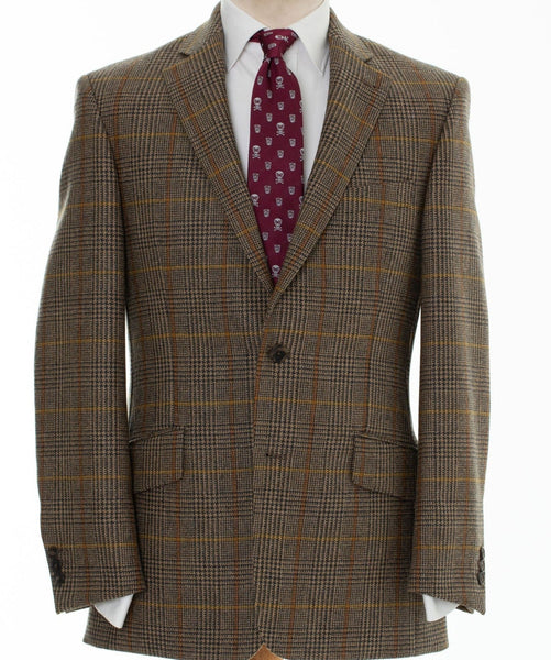 Regent - Two-Button Jacket - 'David' - Lovat Mill Tweed with Overcheck