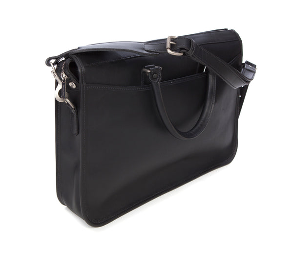 Tusting Briefcase - Marston - Black Bridle Leather