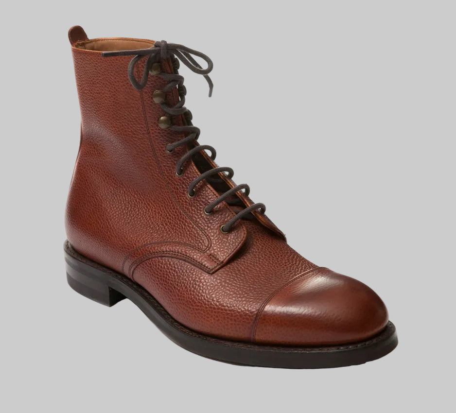 Regent Jason Grained Mahogany Boot - Regent Tailoring