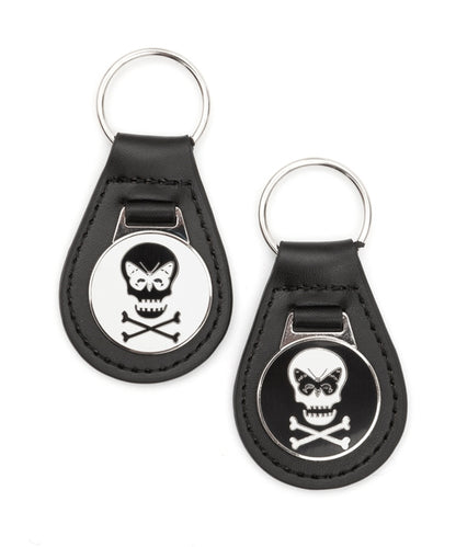 Regent Skull Leather Keyring - Regent Tailoring