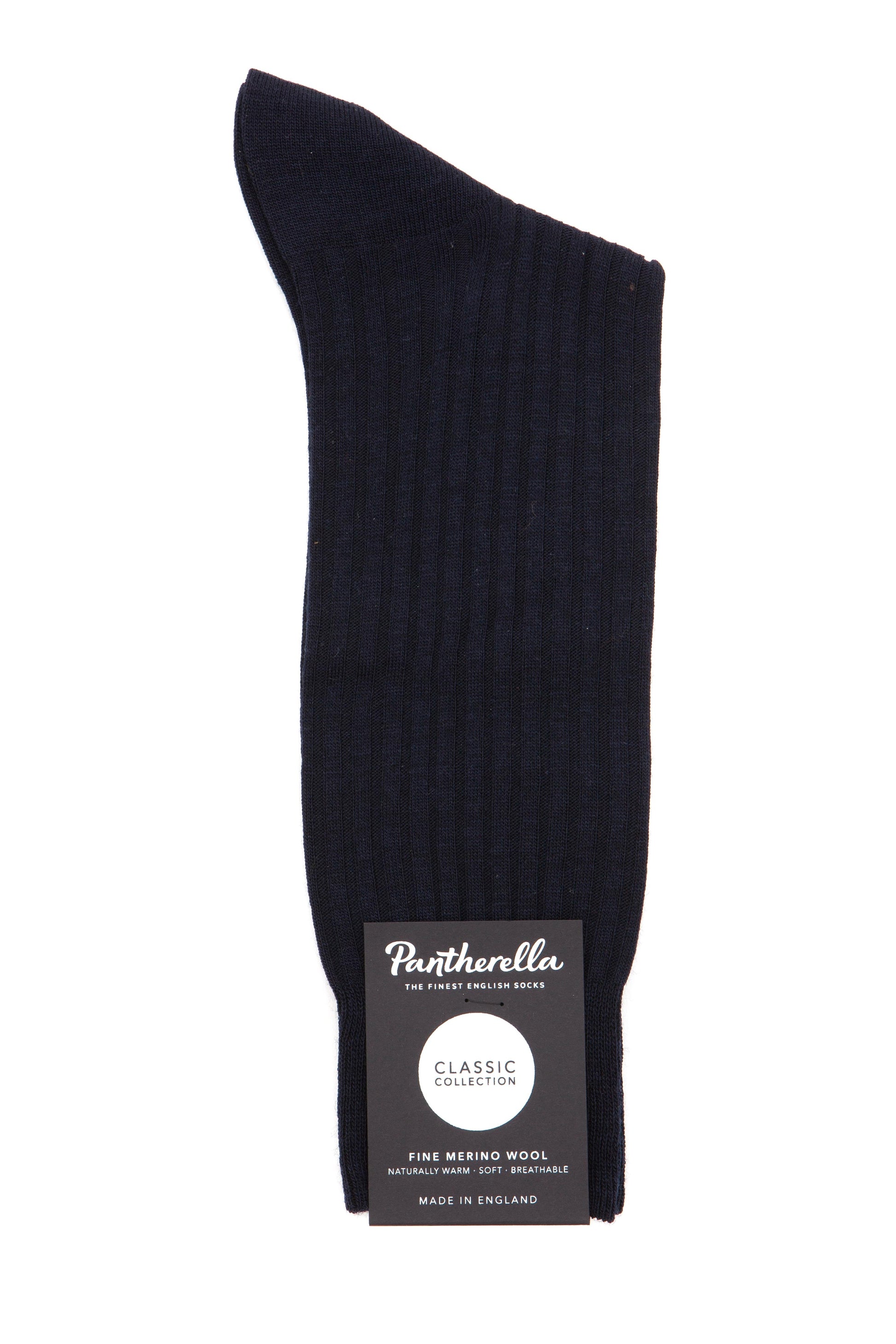 Pantherella - Socks Laburnum - Classic Collection - Navy - Merino Wool - Regent Tailoring