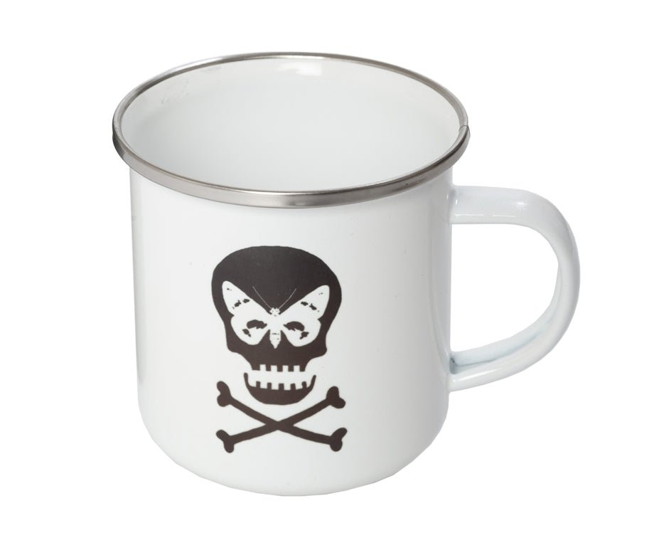 Regent Skull Enamel Mug - Regent Tailoring Salisbury