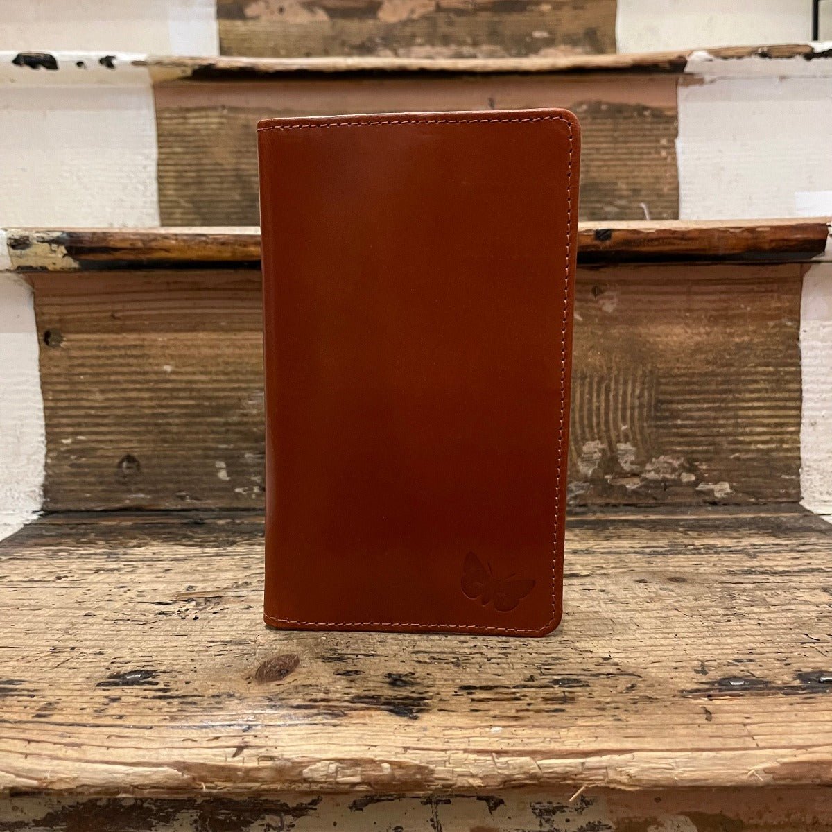 Regent - Tall Leather Wallet - Bridle Fox Red - Regent TailoringRegent
