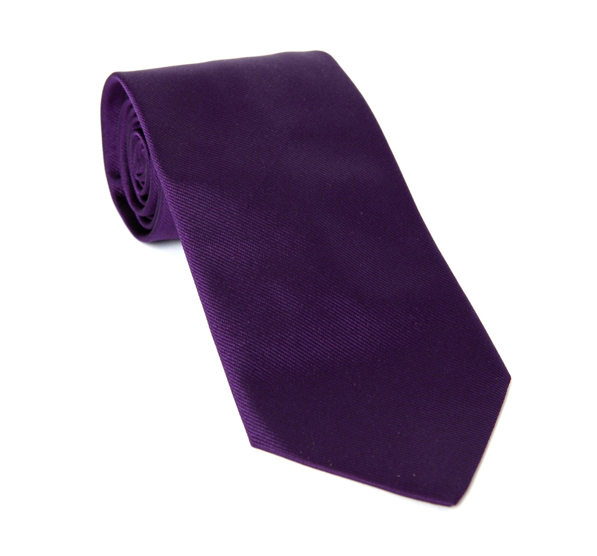 Regent - Woven Silk Tie - Purple - Regent TailoringRegent