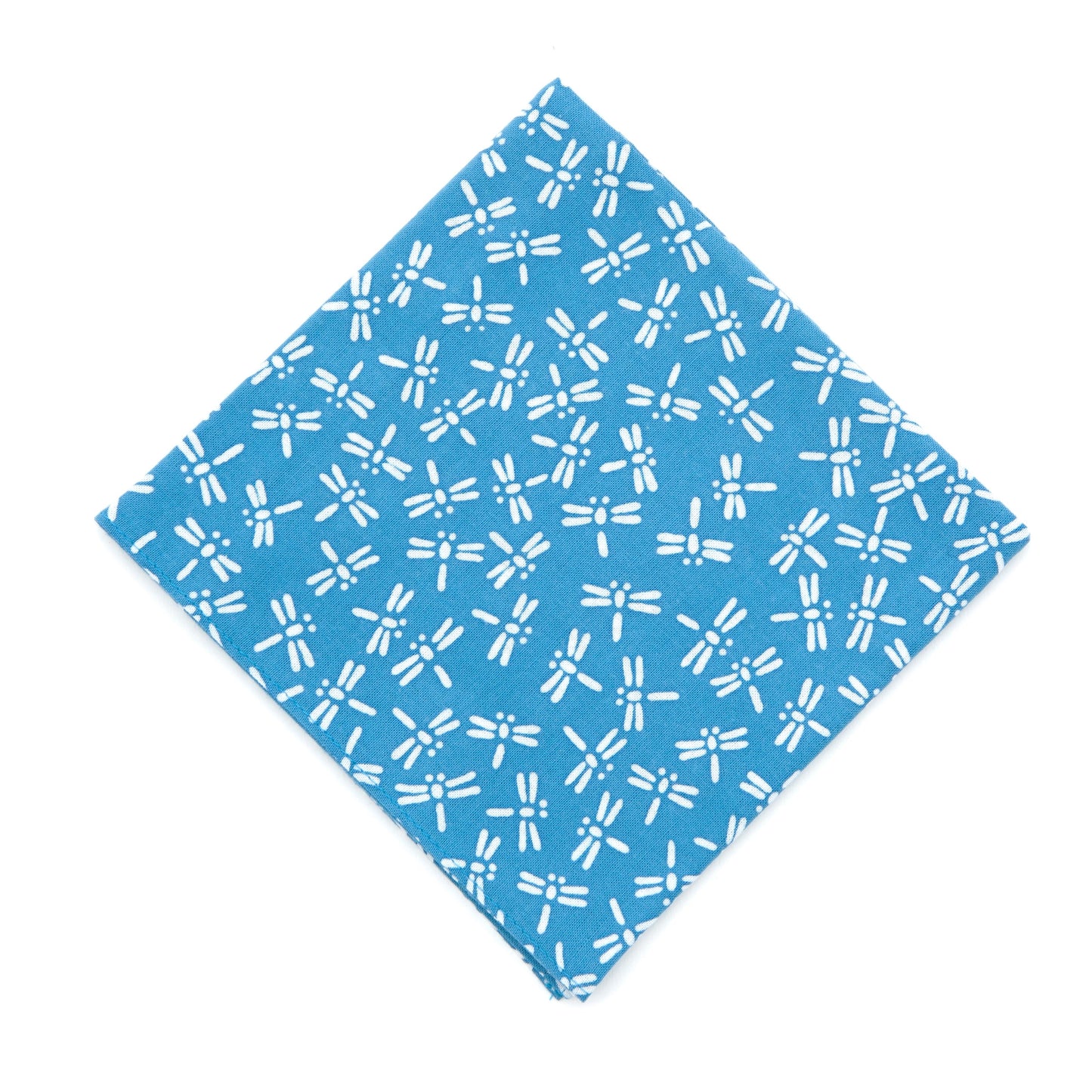 Niwaki - Cotton Handkerchief - Blue / Dragonflies - Regent Tailoring
