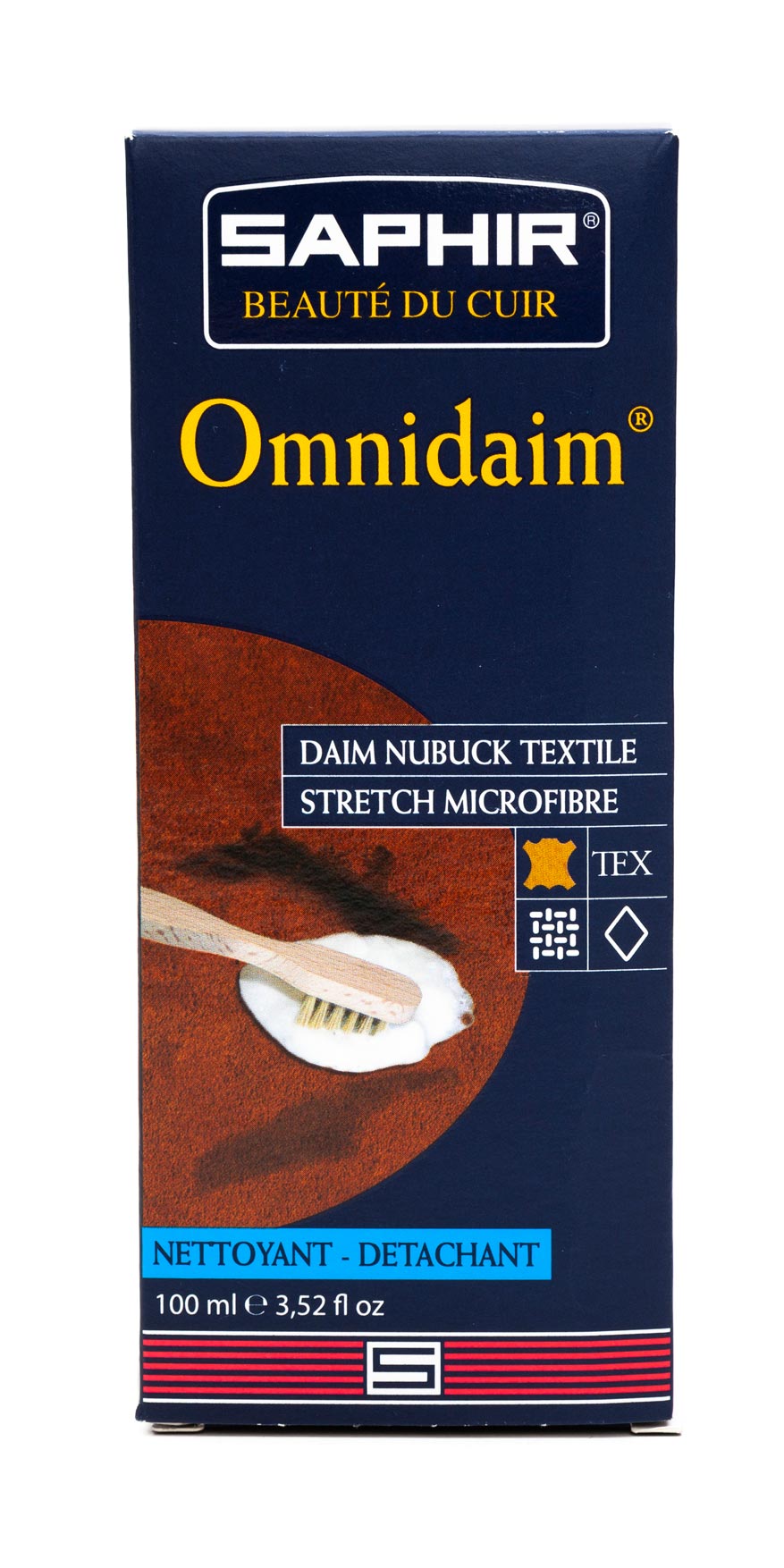 Saphir ‘Omnidaim’ Leather Cleaning Fluid and Brush - Regent TailoringSaphir